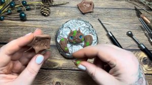 Мастер-класс по созданию игрушки в смешанной технике из полимерной глины FIMO "Деревянный дракончик