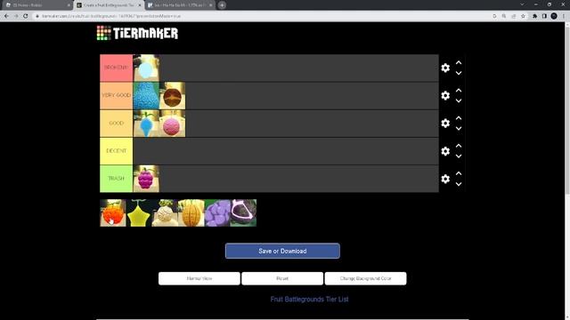 All Fruits TierList | Fruit BattleGrounds + (Codes) смотреть онлайн