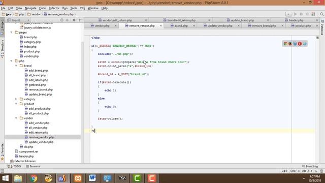 Point of sales system Using Ajax jQuery PHP MySQL part 25 Edit Vendor Delete смотреть онлайн