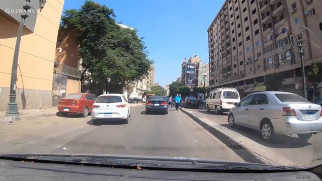 El Fustat → Tahrir Square → Zamalek - Driving in Cairo, Egypt ?? смотреть онлайн
