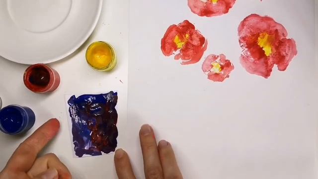 КАК НАРИСОВАТЬ ЦВЕТЫ ПРОСТО И БЫСТРО/рисую букет в технике монотипия смотреть онлайн