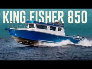 КРУПНЫЙ "КОРОЛЬ РЫБАК" из ПИТЕРА - KING FISHER 850 На Максималках. Обзор Катера KF 850.
