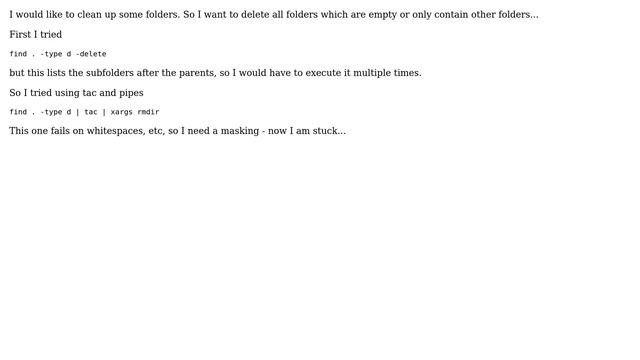 Delete Empty Folders - recursive смотреть онлайн