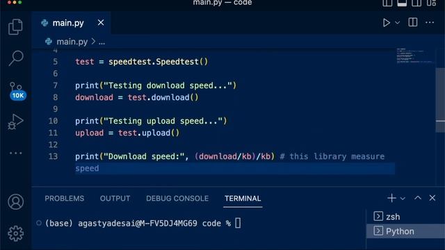 How to Make an Internet Speed Tester in Python | Not so Pro Python Tutorials смотреть онлайн