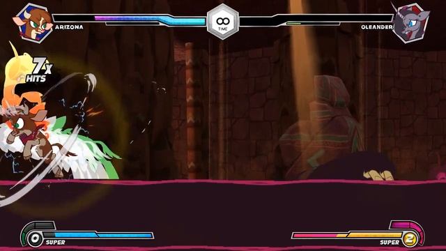 Them's Fightin' Herds 1.0 - Story Mode Chapter 1 | Temple of Gloom | Oleander boss fight смотреть онлайн