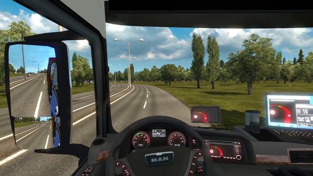 Euro Truck Simulator 2 - Episode 127 - MAN TGX Euro6 v1.3 [Russian Open Spaces Map v2.3] смотреть онлайн
