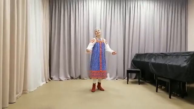 Проказова Ирина, 11 лет г.о.Коломна, плясовая песня Мурманской области "Я капустицу полола". смотреть онлайн