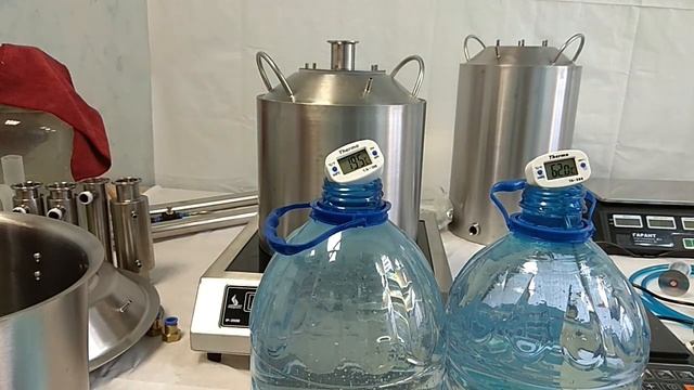 Тестируем перегонные кубы на индукционной плите смотреть онлайн