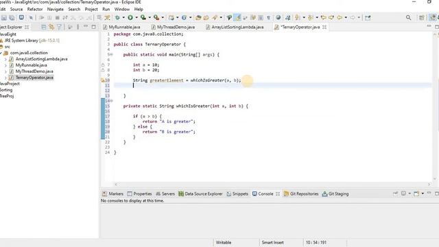 TernaryOperator in Java смотреть онлайн