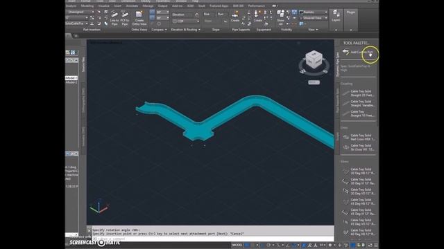 Plant3D SolidCableTray смотреть онлайн