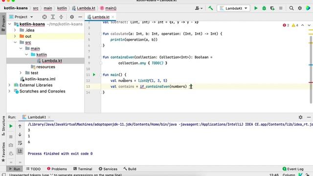 12 Kotlin Koans Lambdas 3 смотреть онлайн