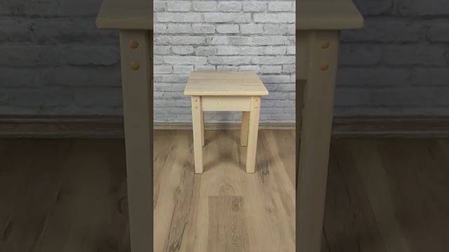 Табурет деревянный Solarius в стиле классика, цвет бежевый смотреть онлайн