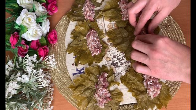 Долма из виноградных листьев.Очень вкусный ужин. смотреть онлайн