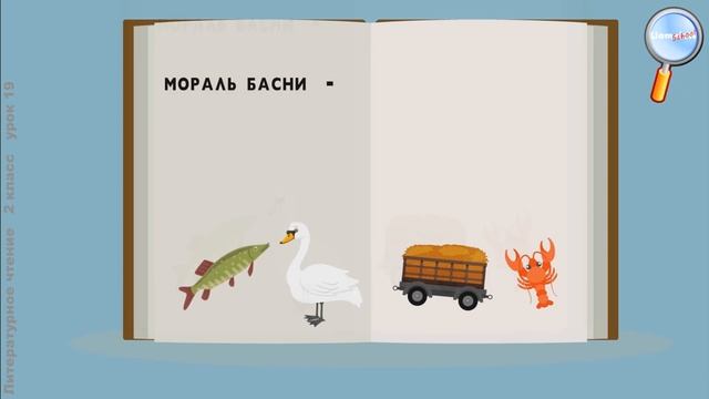 Литературное чтение 2 класс (Урок№19 - И.А. Крылов «Лебедь, рак и щука», «Стрекоза и муравей».) смотреть онлайн