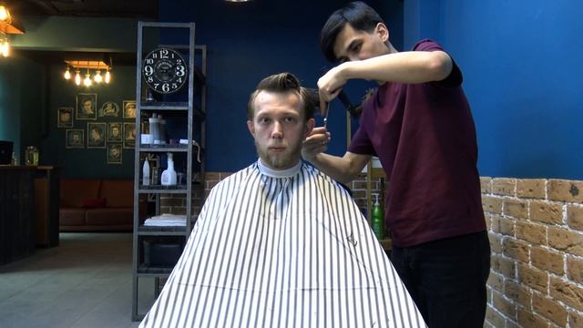 СТРИЖКА:ТОП БАРБЕР АЗИМ/СТРИЖКА НОЖНИЦАМИ смотреть онлайн