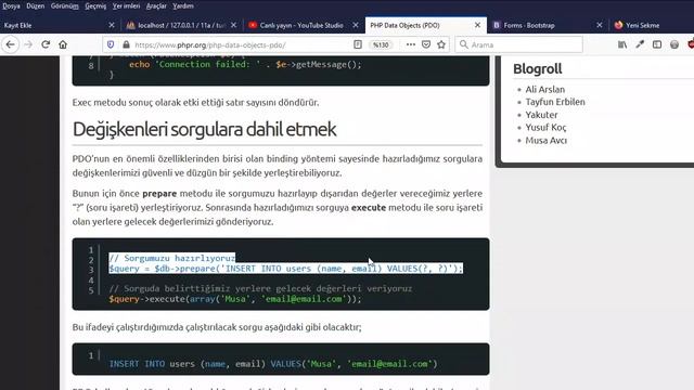 PHP ile Veritabanına Kayıt Ekleme (PDO) смотреть онлайн