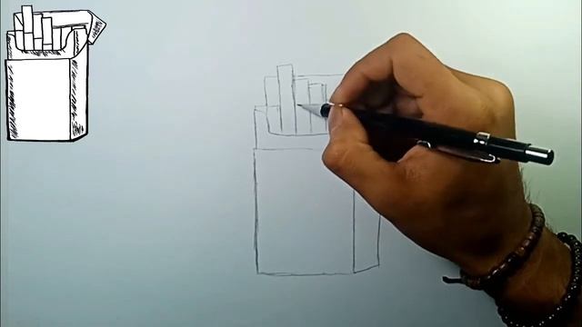 How to draw a pack of Cigarette смотреть онлайн