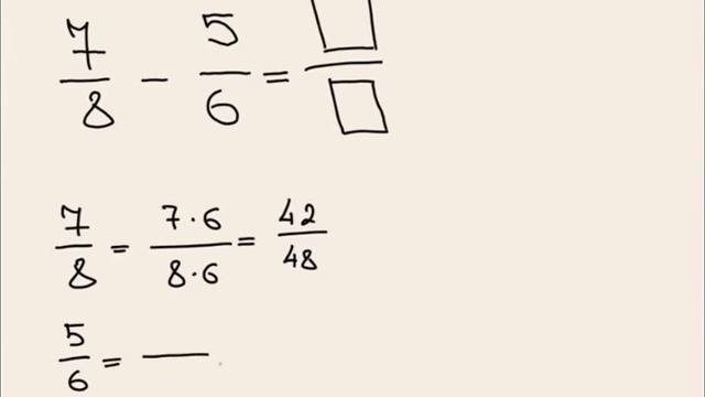 elements of substraction of fractions B2 смотреть онлайн