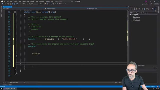 2.3 Syntax: Case Sensitivity - Learning C# смотреть онлайн