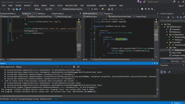 Self Hosting SignalR and Web API (Self Host Server, C#) | Visual Studio 2019 | Part 3 смотреть онлайн
