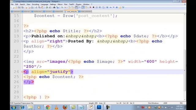 Admin Panel and Complete Website Php mysql Hindi Part 8 смотреть онлайн