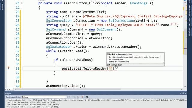 ASP.NET C# Bangla Tutorials-35 search employee смотреть онлайн