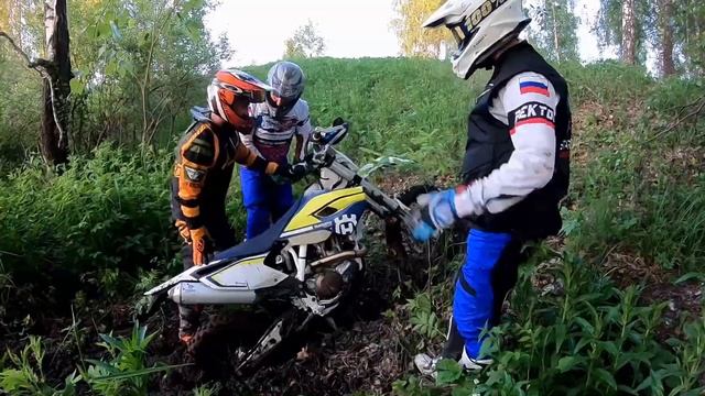 Эндуро в ЦАМС Аэроград Коломна/Мото застряли смотреть онлайн