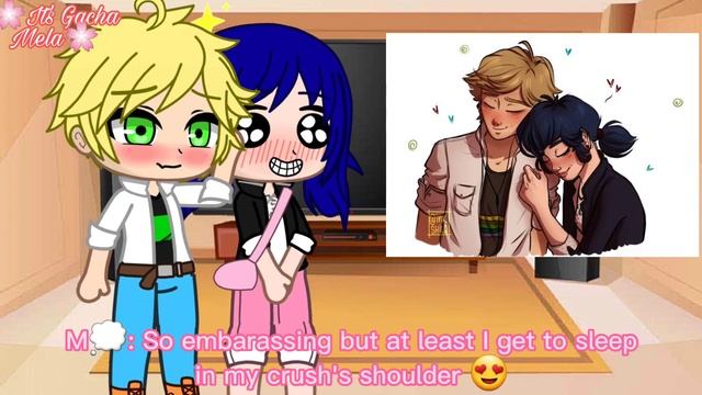 Adrien and Marinette react to Adrienette fanarts |MLB| •Gacha Club• |5/5| смотреть онлайн