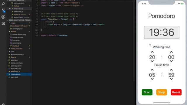 CS50 - Mobile App Development With React Native - Project 1 (Pomodoro timer) смотреть онлайн