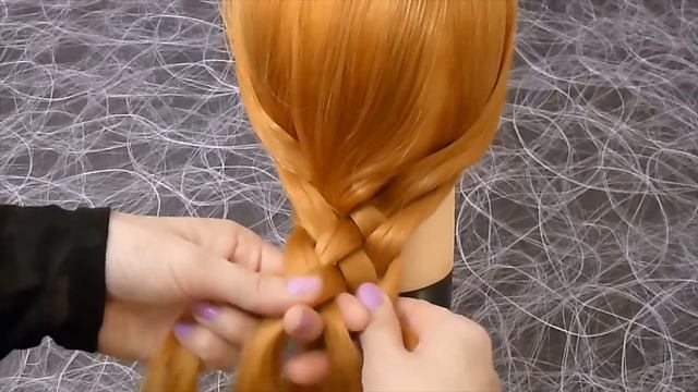 Косичка из 5 прядей. Самый простой способ научиться. Причёска на каждый день в школу, на работу смотреть онлайн