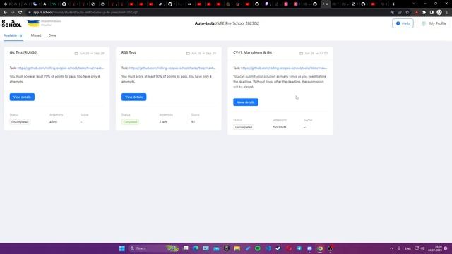 CV#1Markdown and Git + RSS test смотреть онлайн