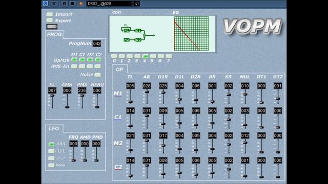 VOPM Virtual fm synthsizer by SAM смотреть онлайн