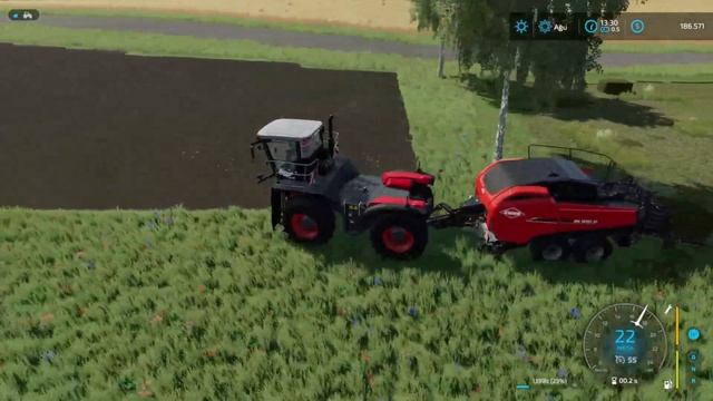 Big Grass Harvest with Claas Xerion 3800 SADDLE TRAC | Farming Simulator 22 смотреть онлайн