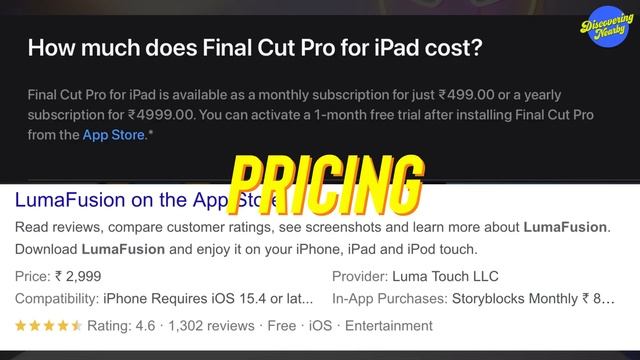 LumaFusion vs Final Cut Pro | Best Video Editing App on iPad | iPad Pro | Honest Review in Hindi смотреть онлайн