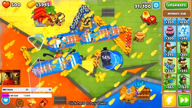 Twitch Plays Bloons TD 6 - Can Twitch Chat Beat Round 100? смотреть онлайн