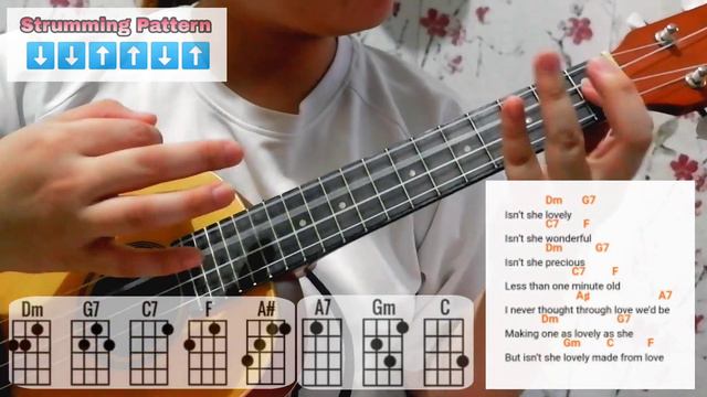 How to Play 'ISNT SHE LOVELY' by Stevie Wonder | Easy Ukulele Tutorial смотреть онлайн