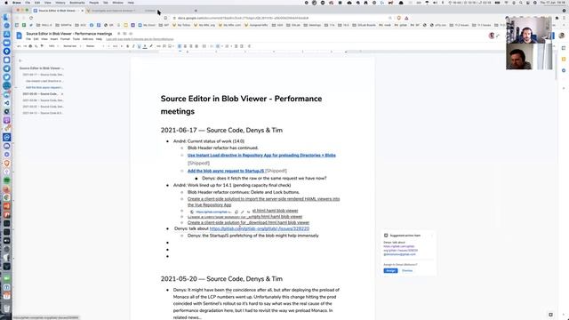 2021-06-17 Frontend Performance Discussion: Source Editor (with Monaco) in Blob viewer refactor смотреть онлайн