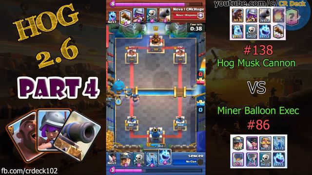 Hog Musketeer Cannon Part 4 🌐🌐🌐 Clash Royale Hog 2.6 Deck | Hog Musketeer Deck | CR Deck смотреть онлайн