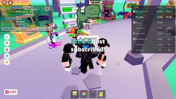 LIVE!! Roblox Pls donate live!!! (vip server in description!!!)