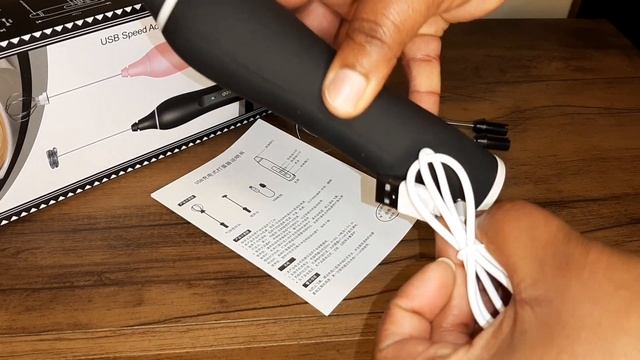 RECHARGEABLE ELECTRIC//USB SPEED ADJUSTABLE MILK FROTHER