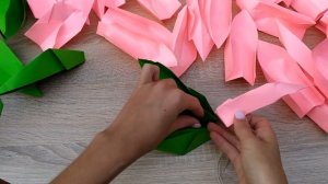 Большой цветок лотоса из бумаги / ОРИГАМИ / How To Make an Origami Lotus Flower