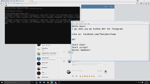 Simple client python using Telegram Bot API! смотреть онлайн