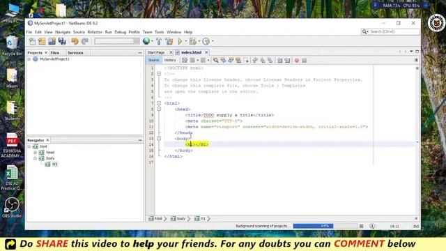Set up NetBeans for Java Servlet for Beginners смотреть онлайн