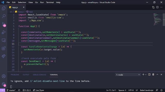 React - Sistema de envio de mensagens por e-mail - 03 Configurando o EmailJs смотреть онлайн