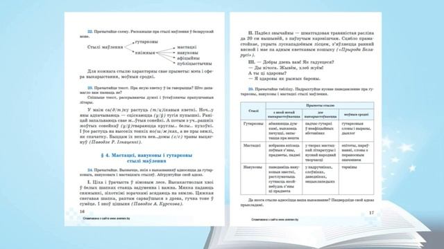 Тема 3. Стылі маўлення. Мастацкі, навуковы і гутарковы стылі маўлення: мэта, сфера выкарыстання смотреть онлайн