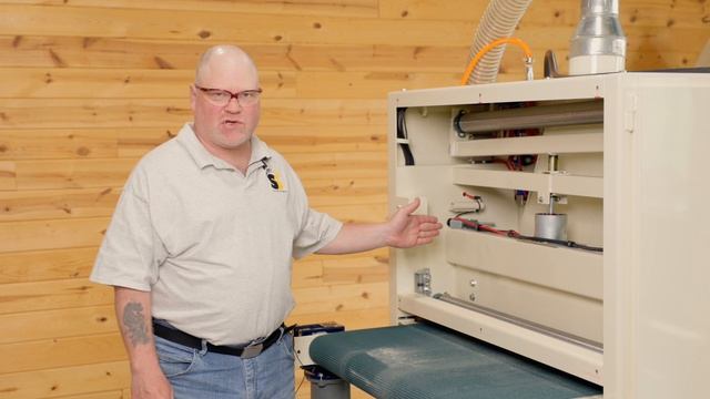 Troubleshooting tracking issues on a Safety Speed 37" Wide Belt Sander смотреть онлайн