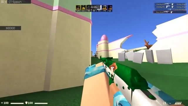Using A Dot Crosshair In Deathmatch! (Counter Blox) смотреть онлайн