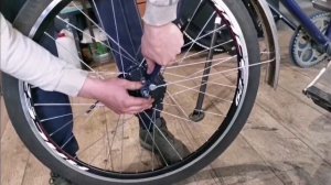 Установка электрокомплекта на велосипед передний привод 350W