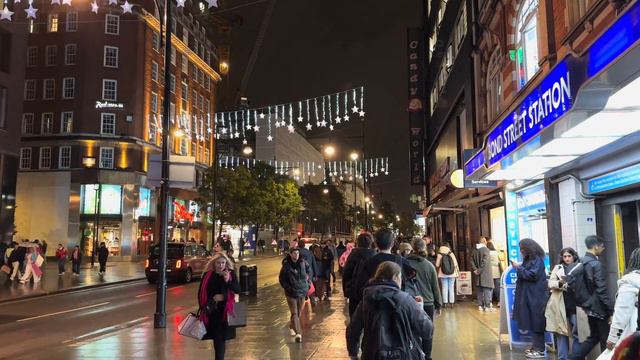 2023 London Christmas Lights Tour | London Oxford Street Christmas Lights London Night Walk [4K HDR смотреть онлайн