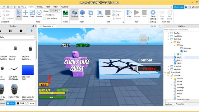 [ROBLOX STUDIO] How To Make: Stats Unlock Skill. смотреть онлайн